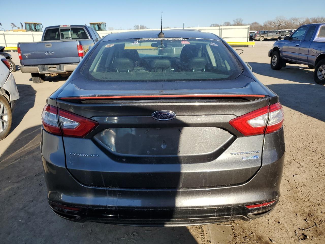 2015 Ford Fusion VIN 3FA6P0D9XFR100913 Copart auction photo, front end / rear end damage thumbnail 6