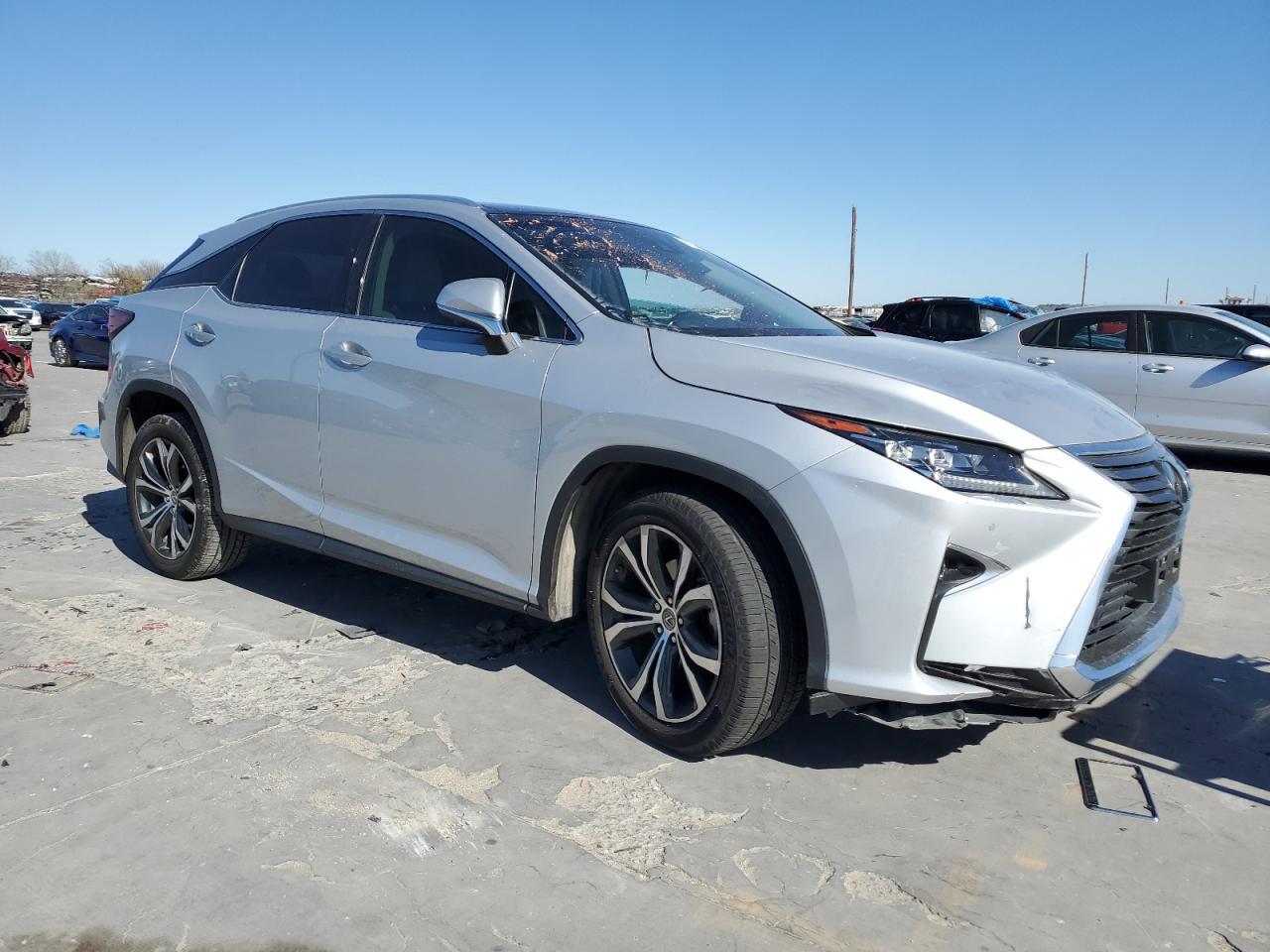 2017 Lexus RX VIN 2T2BZMCA5HC102191 Copart auction photo, side / front end damage thumbnail 4