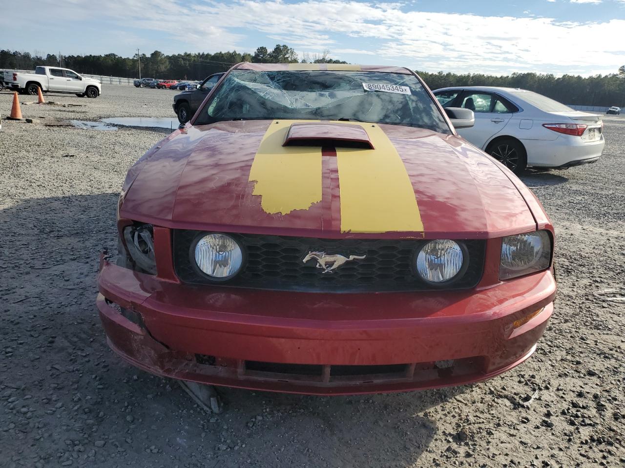 2007 Ford Mustang VIN 1ZVHT82H975267272 Copart auction photo, rollover damage thumbnail 5