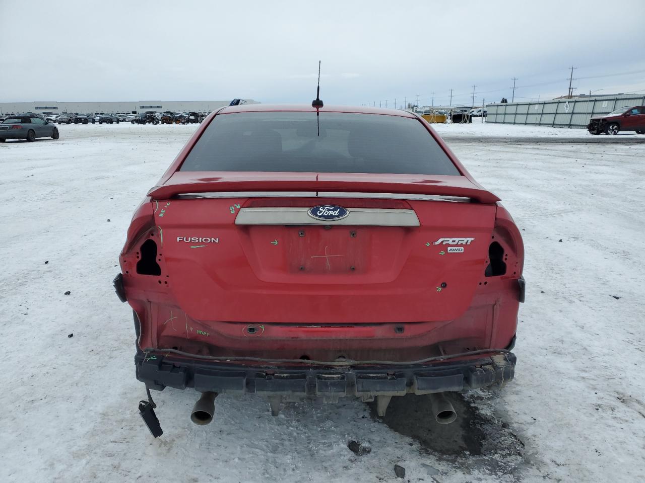 2011 Ford Fusion VIN 3FAHP0DC4BR142413 Copart auction photo, rear end / side damage thumbnail 6