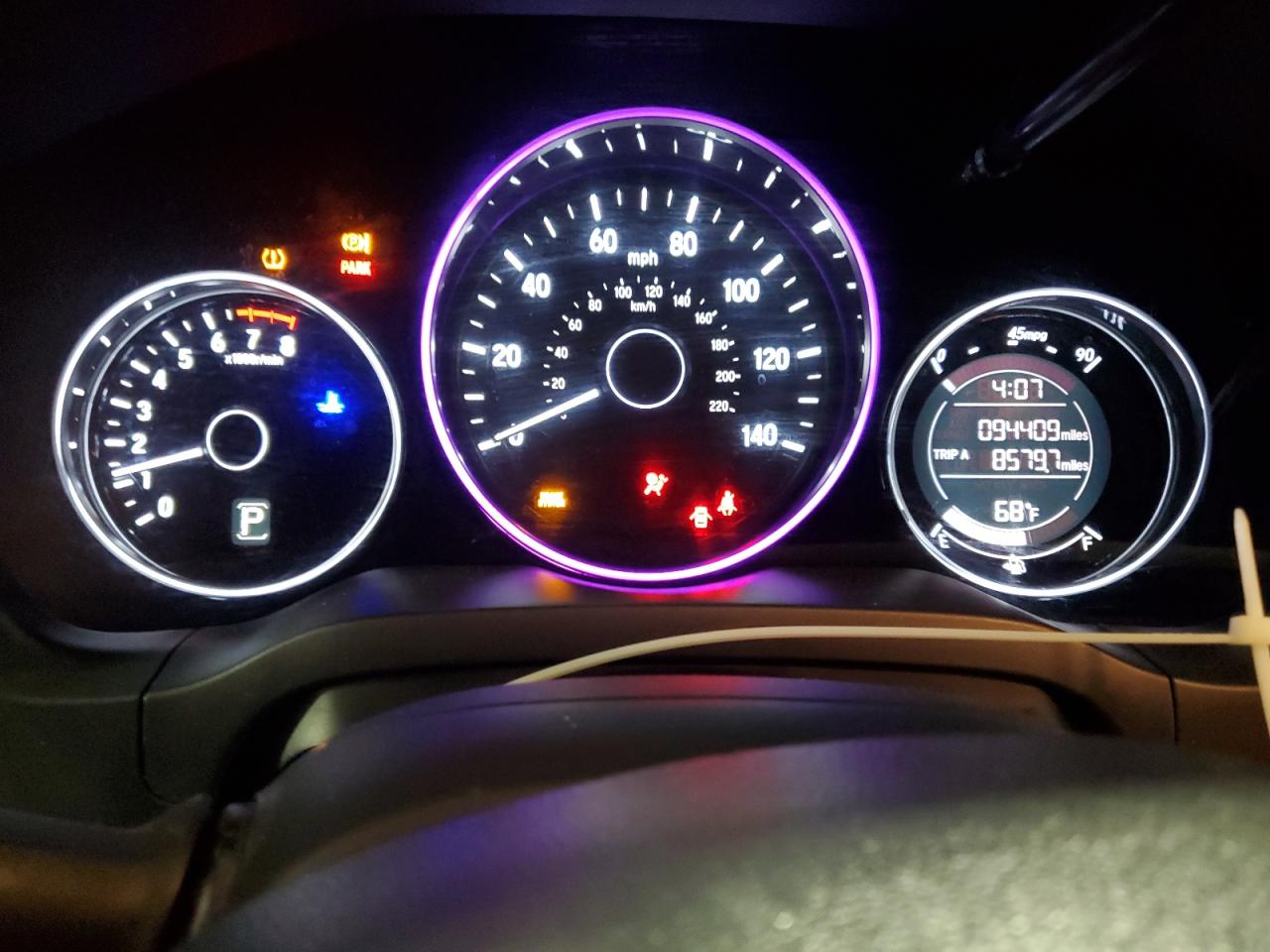 2019 Honda HR-V VIN 3CZRU6H31KG734040 Copart auction photo, all over damage thumbnail 9