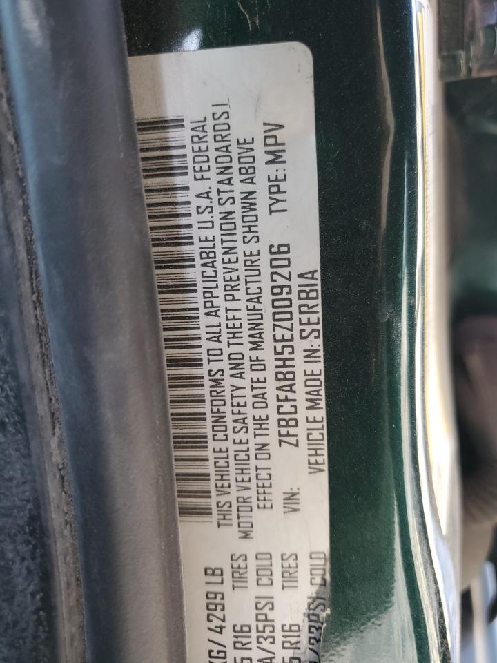 2014 Fiat 500 VIN ZFBCFABH5EZ009206 Copart auction photo, all over / minor dent/scratches damage thumbnail 14