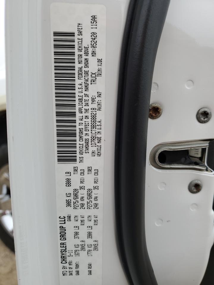 2011 Dodge RAM VIN 1D7RB1CT9BS688218 Copart auction photo, minor dent/scratches damage thumbnail 13