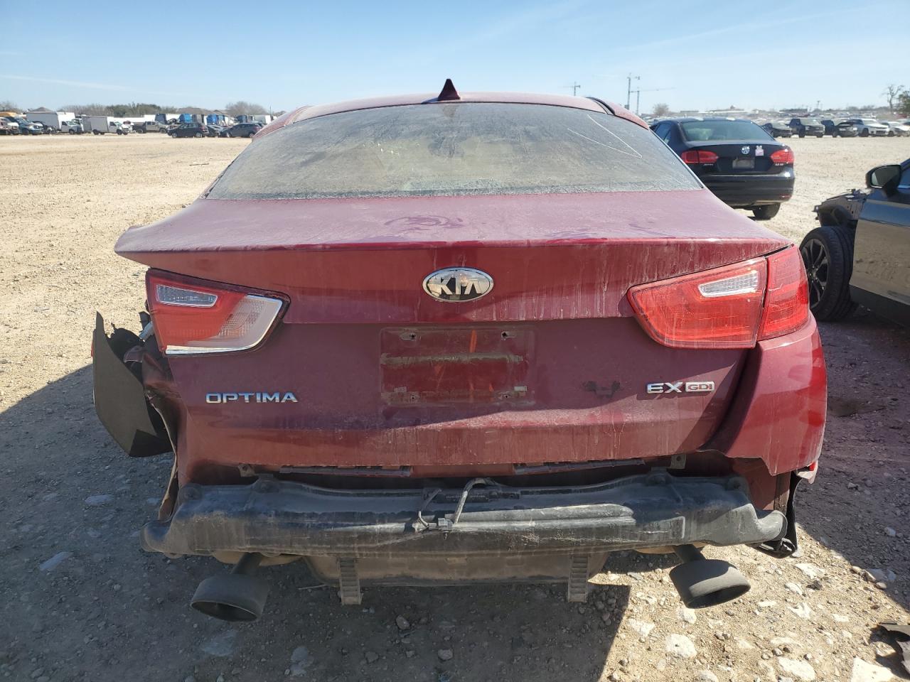 2015 KIA Optima VIN 5XXGN4A70FG409030 Copart auction photo, front end / rear end damage thumbnail 6