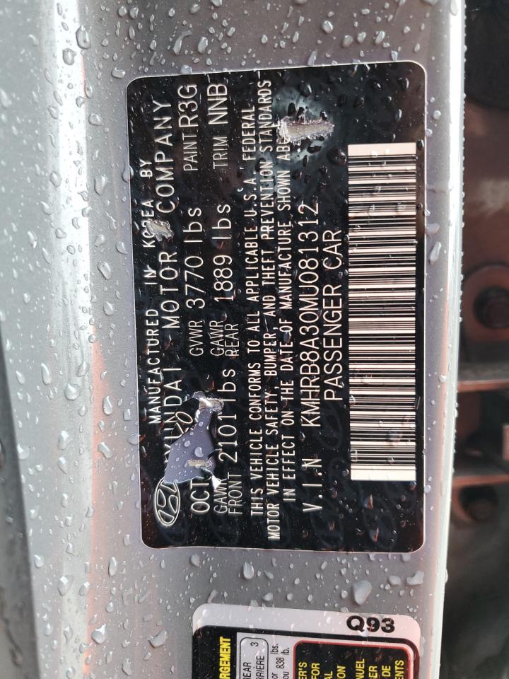 2021 Hyundai Venue VIN KMHRB8A30MU081312 Copart auction photo, all over damage thumbnail 13