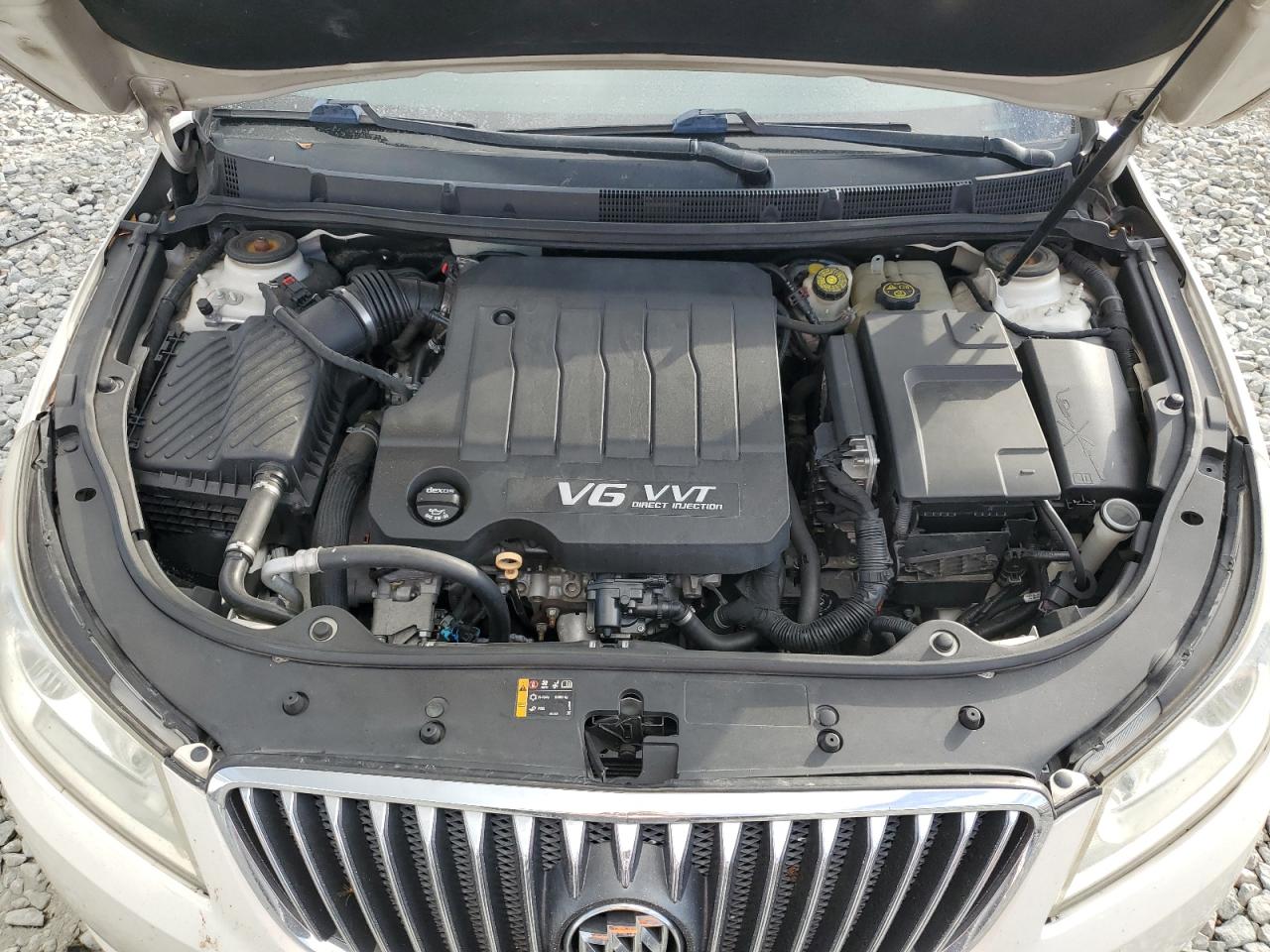 2013 Buick LaCrosse VIN 1G4GF5E38DF318072 Copart auction photo, front end / side damage thumbnail 11