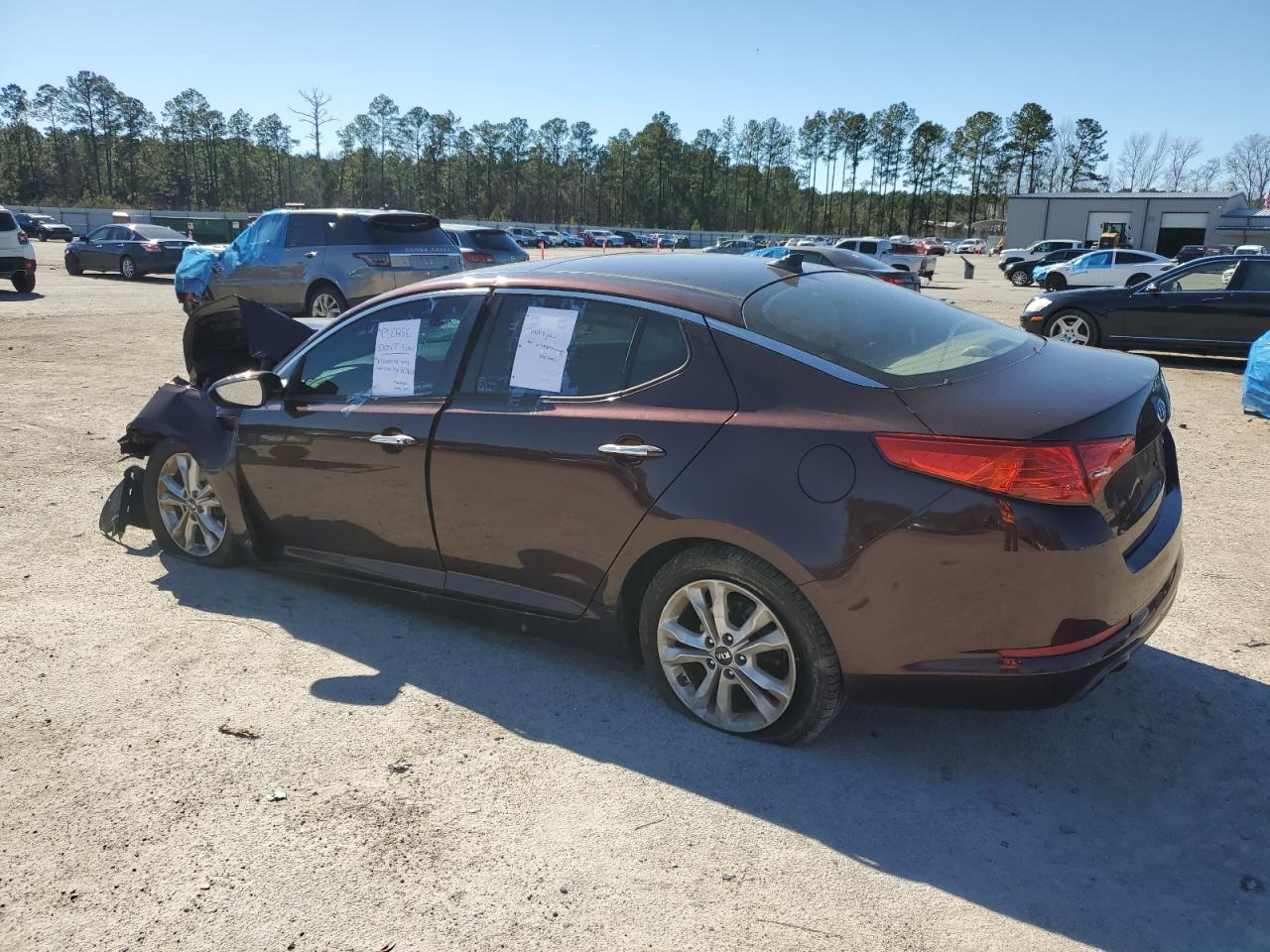 2011 KIA Optima VIN KNAGN4A79B5085880 Copart auction photo, front end damage thumbnail 2