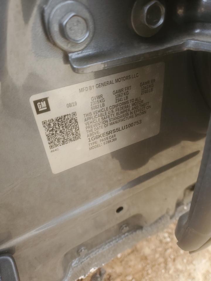 2020 Cadillac CT6 VIN 1G6KE5RS5LU100753 Copart auction photo, front end / rear end damage thumbnail 13