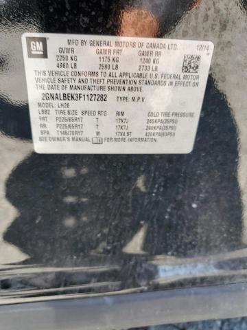 2015 Chevrolet Equinox VIN 2GNALBEK3F1127282 Copart auction photo, front end damage thumbnail 13