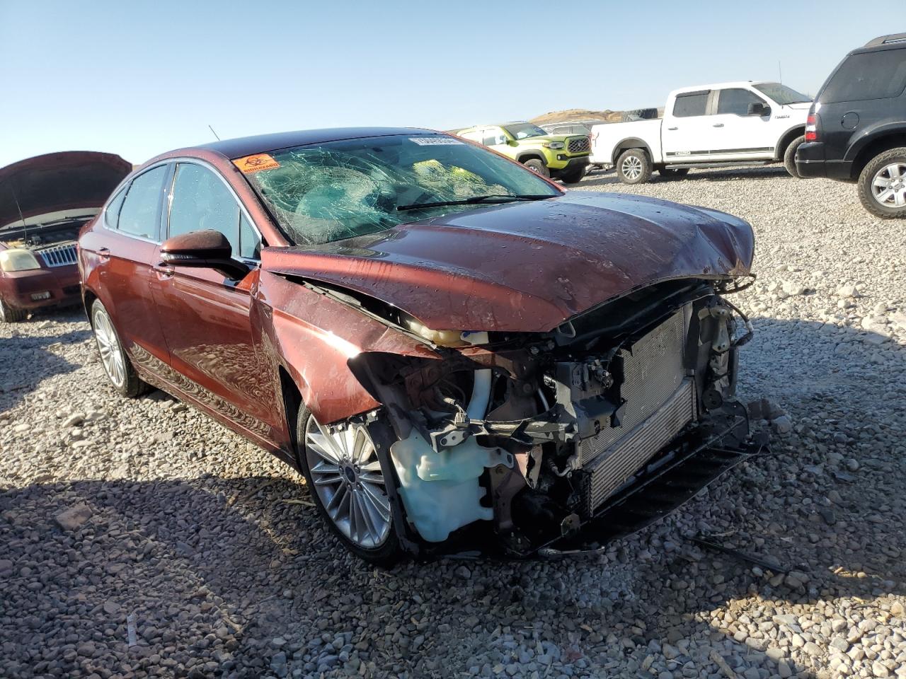 2016 Ford Fusion VIN 3FA6P0H9XGR193766 Copart auction photo, front end damage thumbnail 4