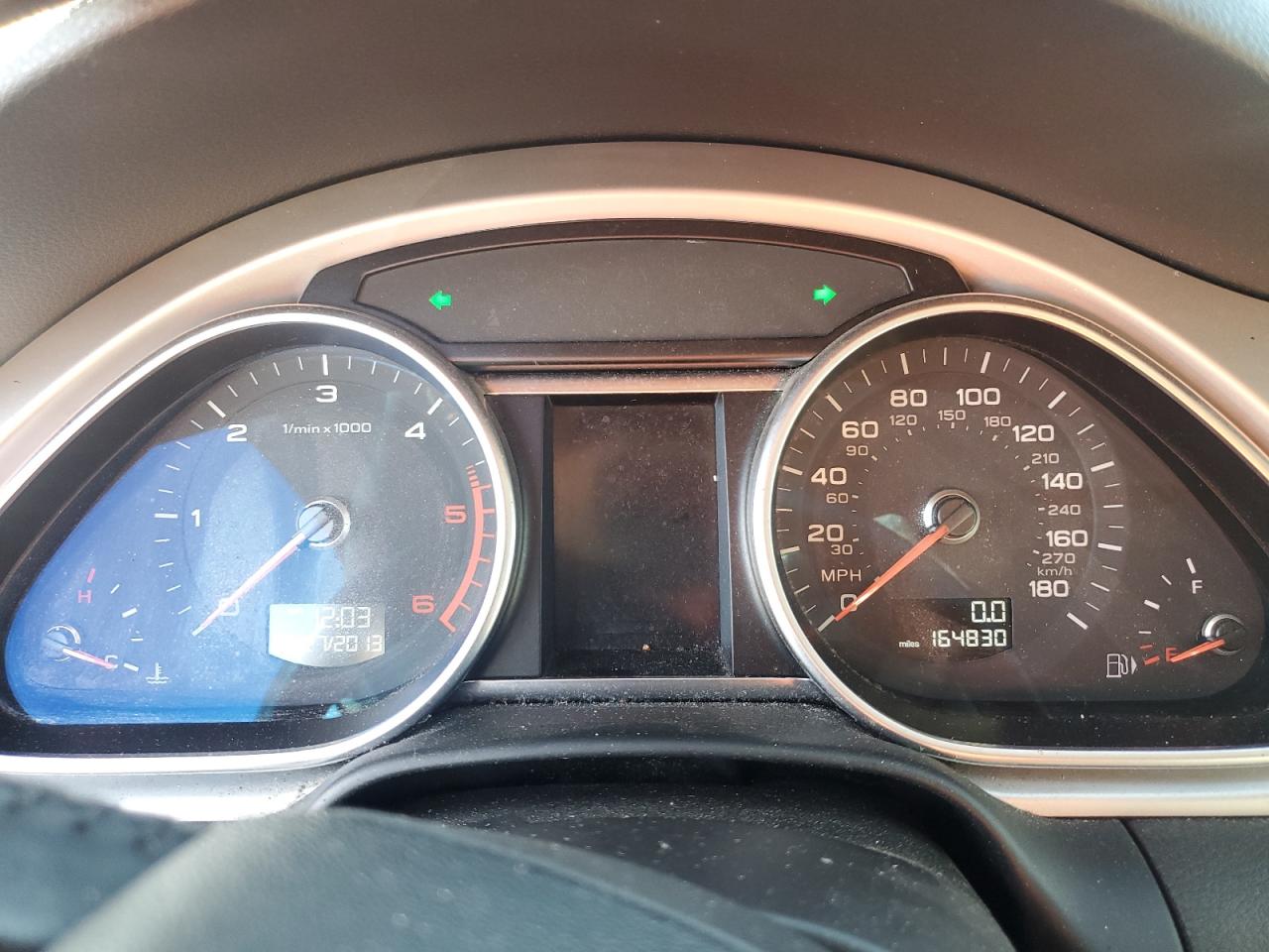 2014 Audi Q7 VIN WA1CMAFE9ED011907 Copart auction photo, front end / rear end damage thumbnail 9