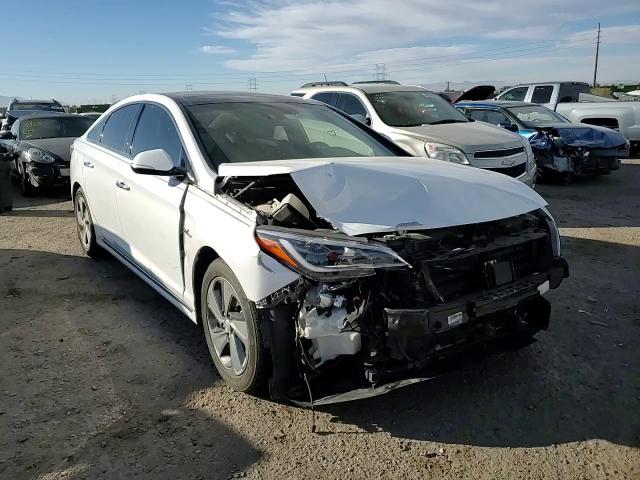 2017 Hyundai Sonata VIN KMHE34L35HA070900 Copart auction photo, front end / mechanical damage thumbnail 11
