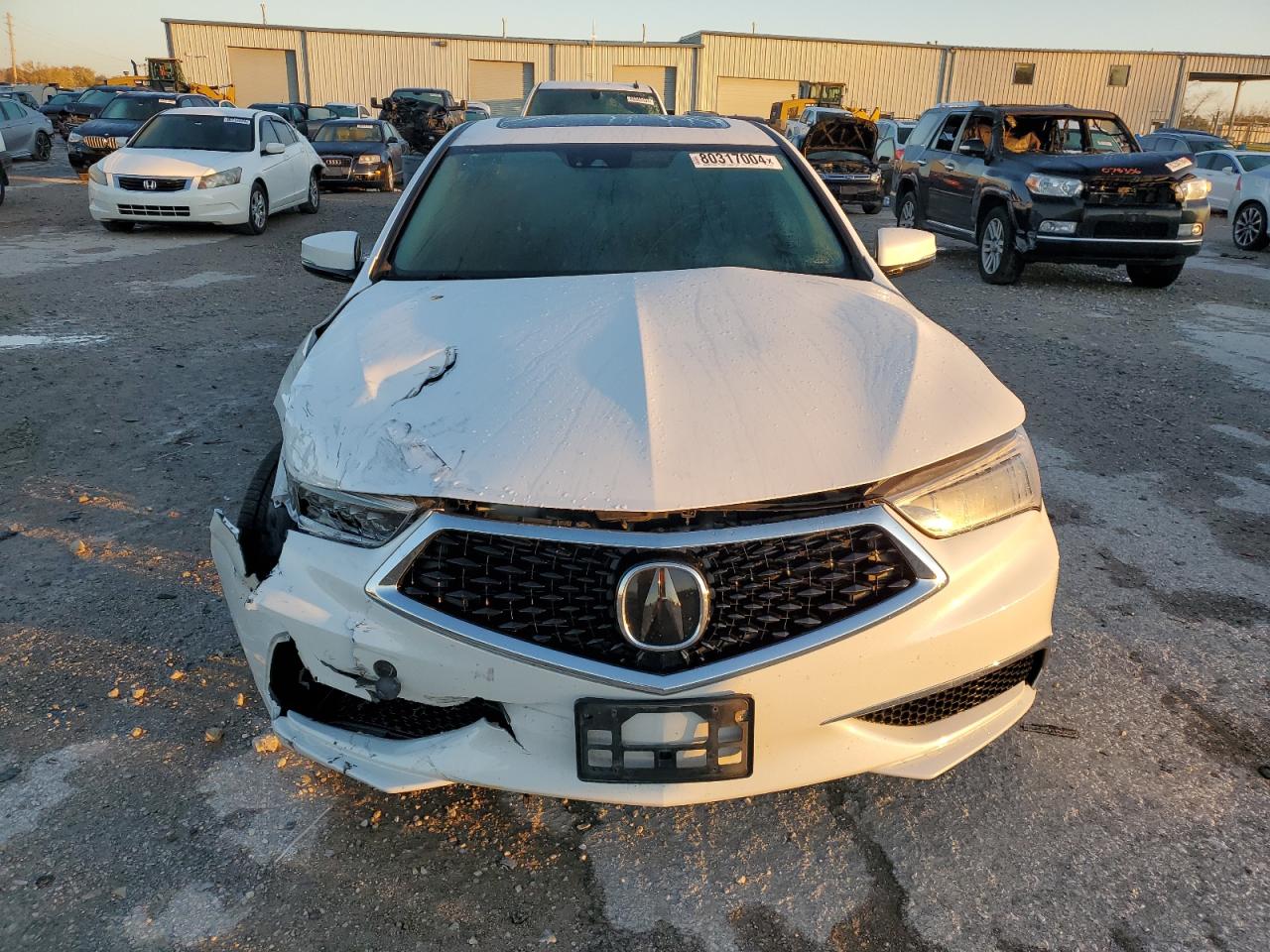 2020 Acura TLX VIN 19UUB2F49LA004288 Copart auction photo, front end / mechanical damage thumbnail 5
