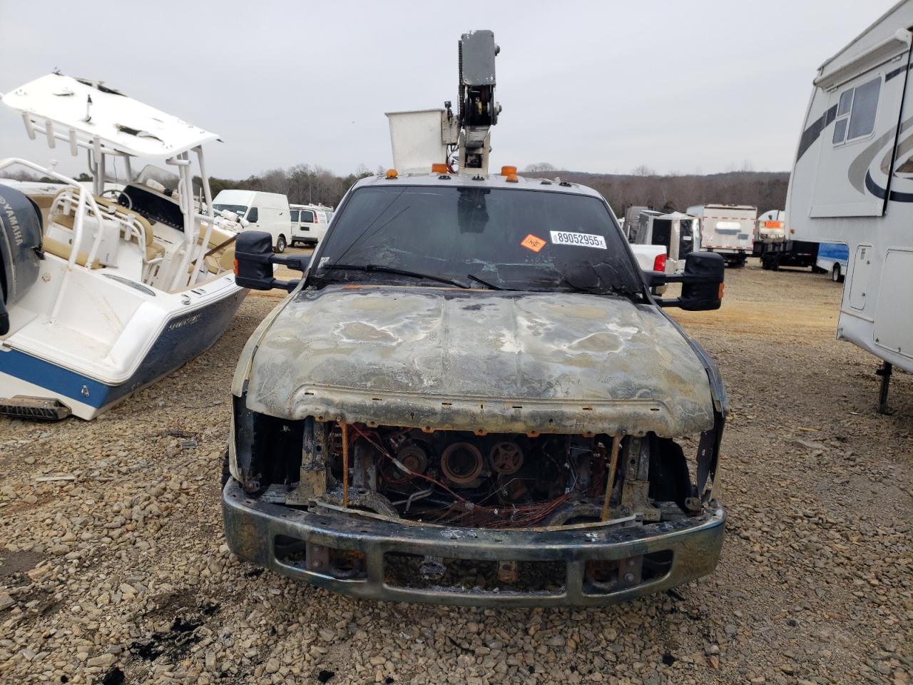 2010 Ford F350 VIN 1FDWW3HY2AEB35355 Copart auction photo, burn / all over damage thumbnail 5