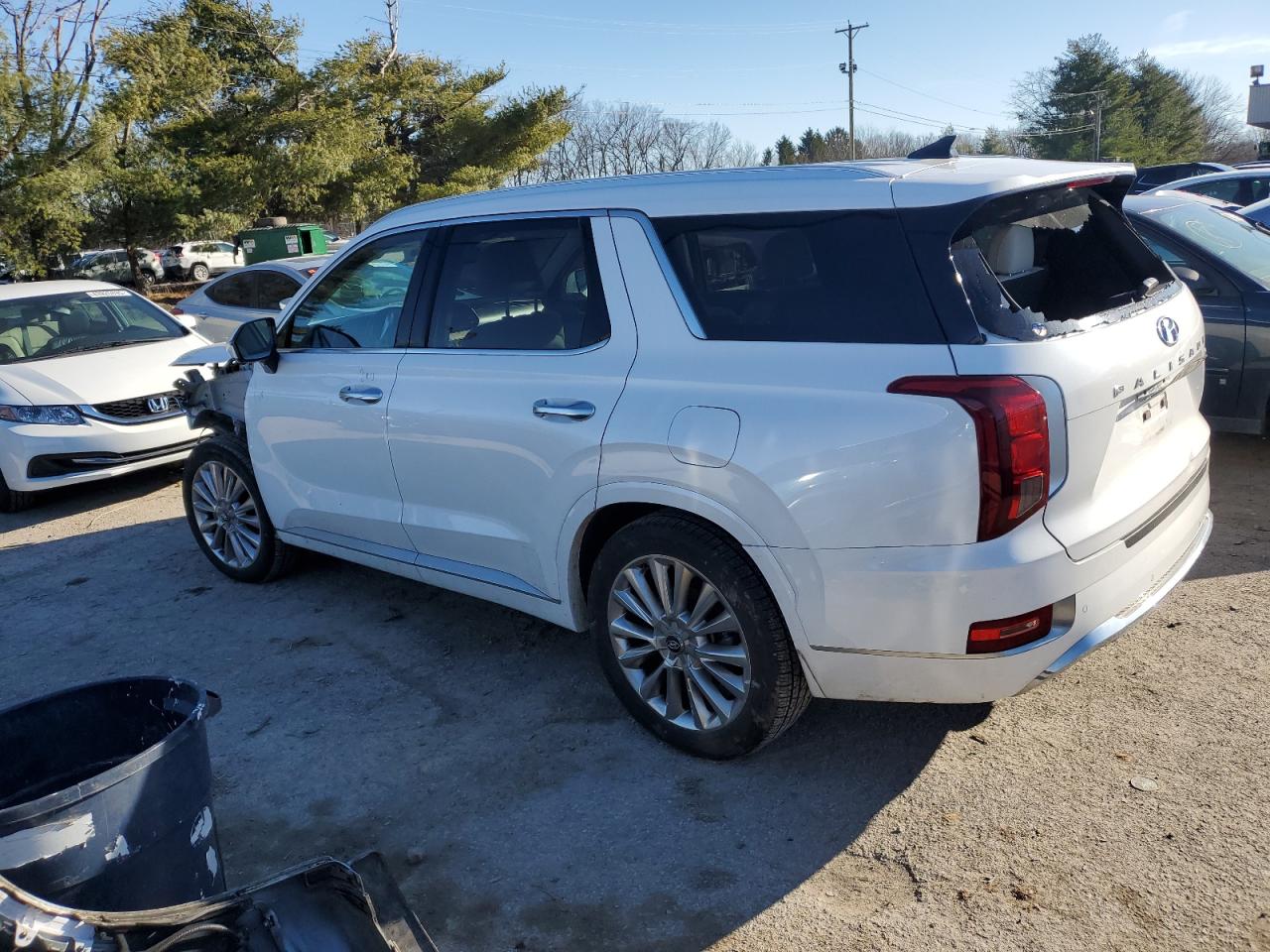 2020 Hyundai Palisade VIN KM8R5DHEXLU166454 Copart auction photo, front end damage thumbnail 2