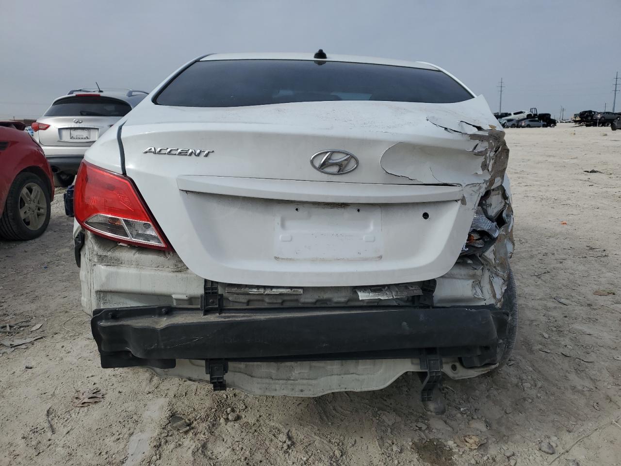 2016 Hyundai Accent VIN KMHCT4AE4GU139262 Copart auction photo, rear end damage thumbnail 6