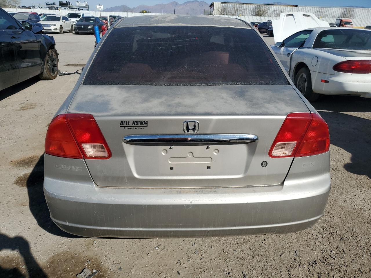 2002 Honda Civic VIN 2HGES25762H536727 Copart auction photo, mechanical / front end damage thumbnail 6