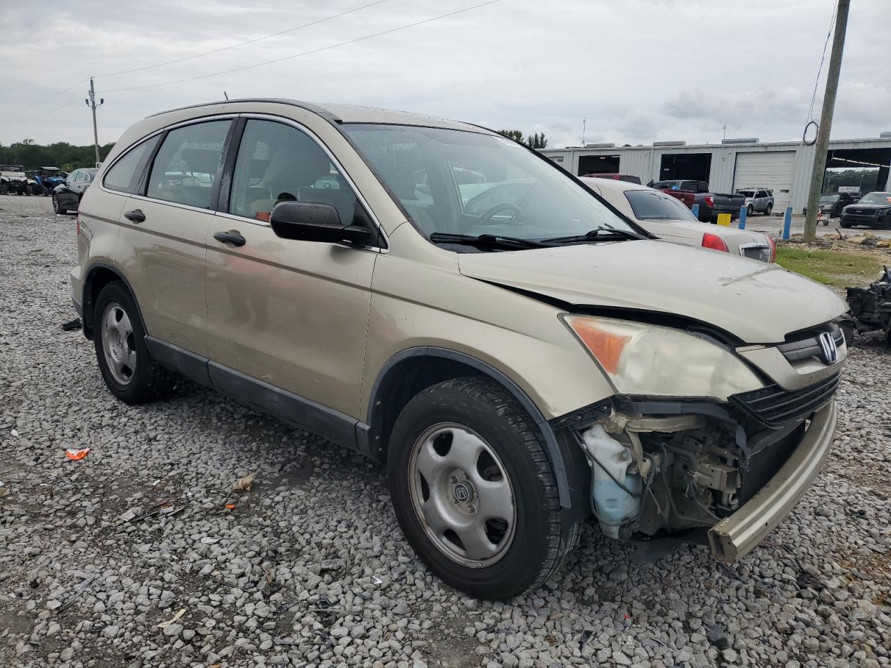 2009 Honda CR-V VIN 5J6RE38309L013670 Copart auction photo, front end / side damage thumbnail 4