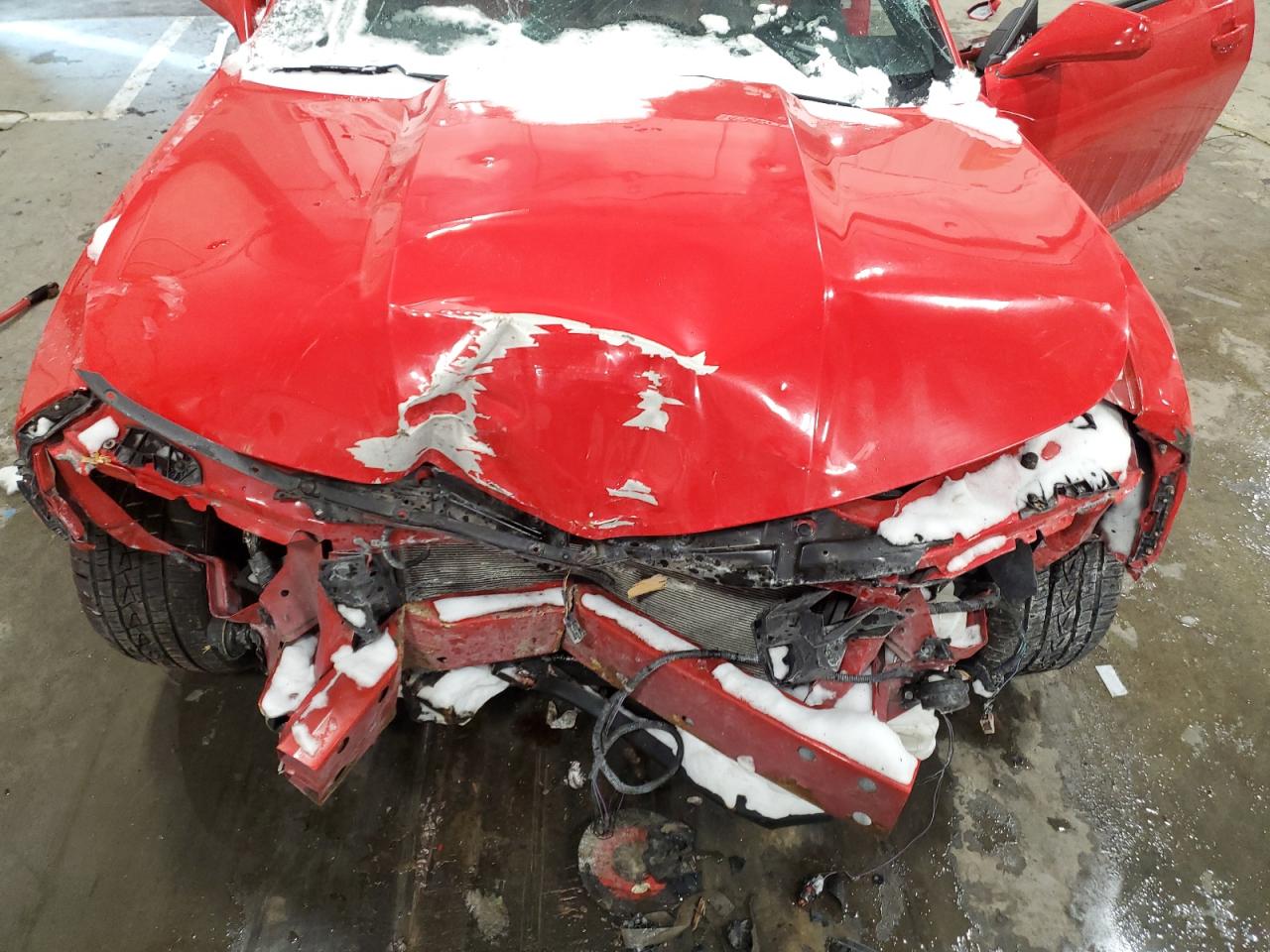 2014 Chevrolet Camaro VIN 2G1FC1E31E9246345 Copart auction photo, front end / side damage thumbnail 12