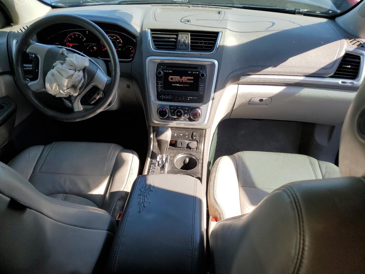 2015 GMC Acadia VIN 1GKKRRKD0FJ323037 Copart auction photo, front end / side damage thumbnail 8