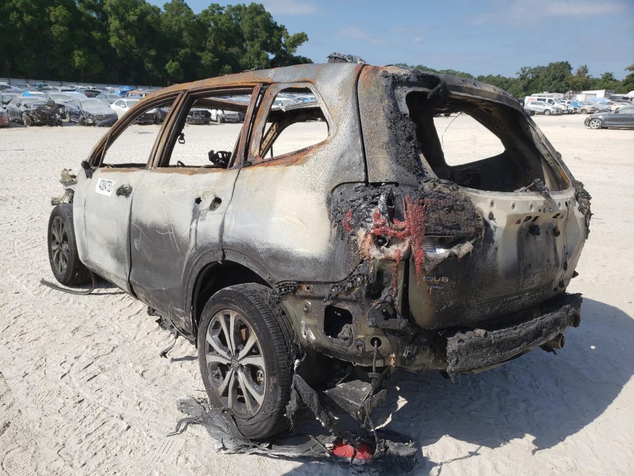2019 Subaru Forester VIN JF2SKAUCXKH413921 Copart auction photo, burn damage thumbnail 3
