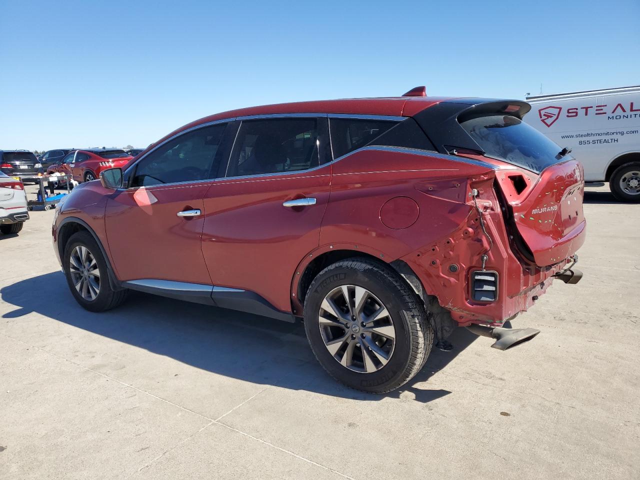 2017 Nissan Murano VIN 5N1AZ2MG0HN138614 Copart auction photo, rear end / hail damage thumbnail 2