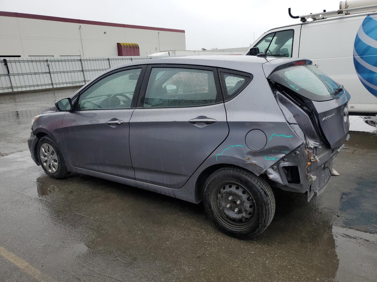 2017 Hyundai Accent VIN KMHCT5AE2HU312638 Copart auction photo, rear end damage thumbnail 2