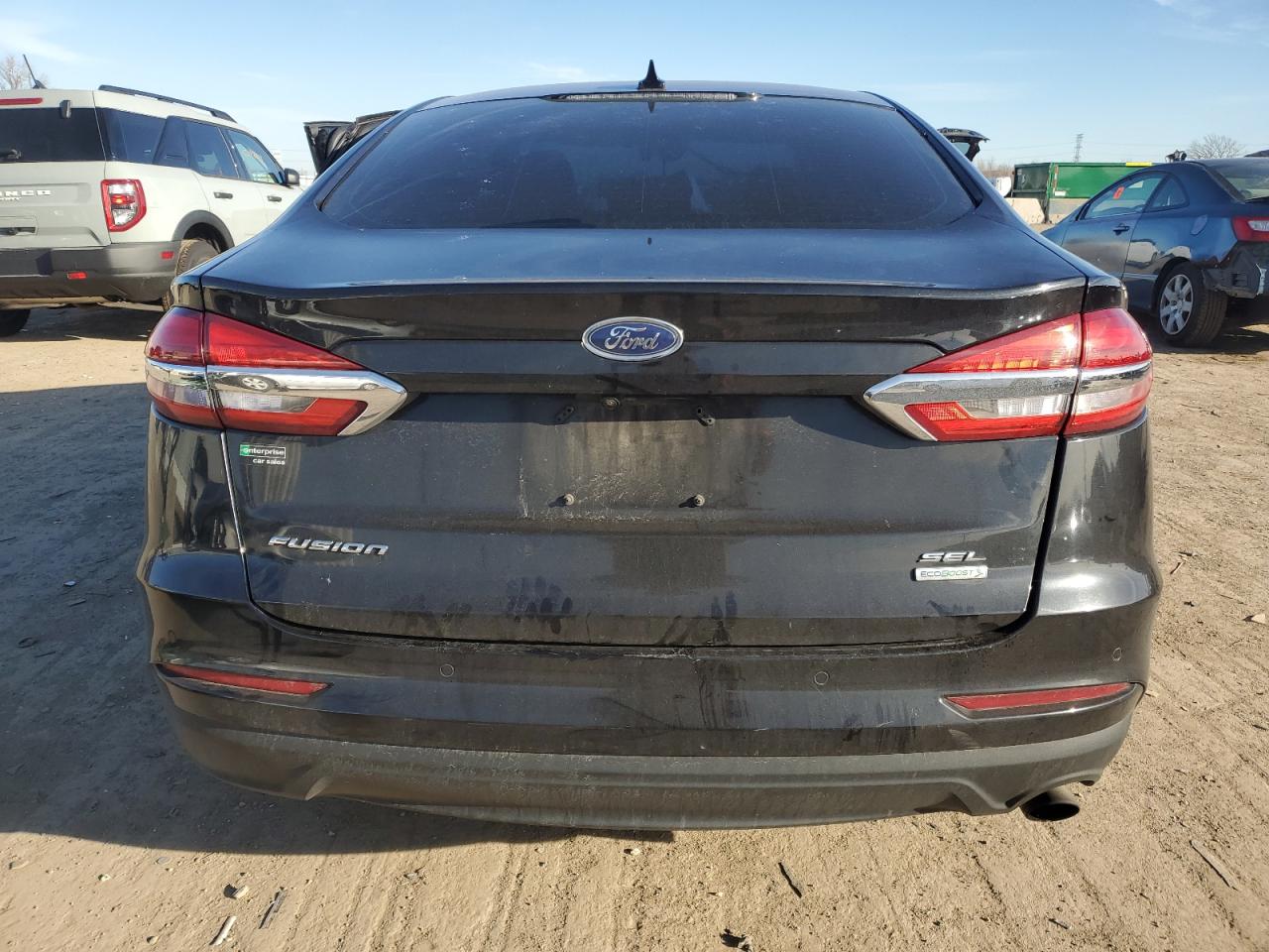 2020 Ford Fusion VIN 3FA6P0CDXLR115803 Copart auction photo, front end / side damage thumbnail 6