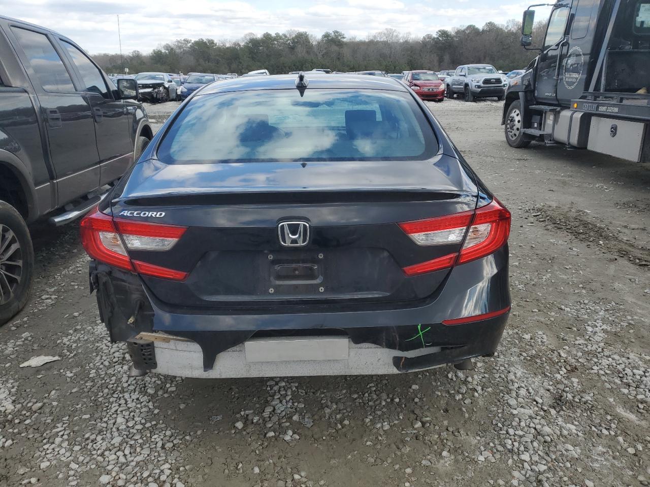 2020 Honda Accord VIN 1HGCV1F55LA046818 Copart auction photo, front end / side damage thumbnail 6