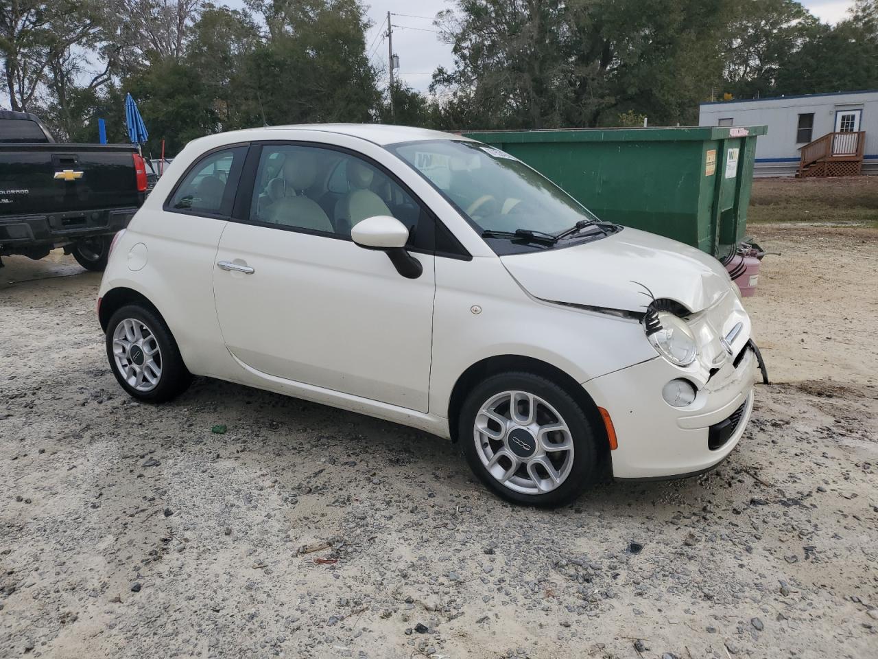 2012 Fiat 500 VIN 3C3CFFAR1CT306387 Copart auction photo, front end damage thumbnail 4