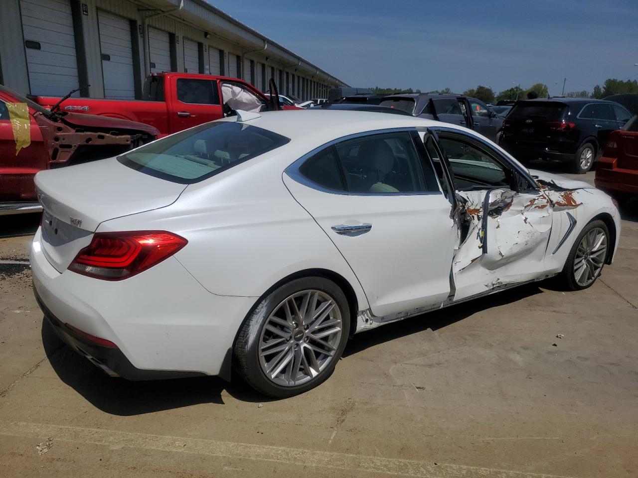 2020 Genesis G70 VIN KMTG64LA6LU062350 Copart auction photo, all over damage thumbnail 3