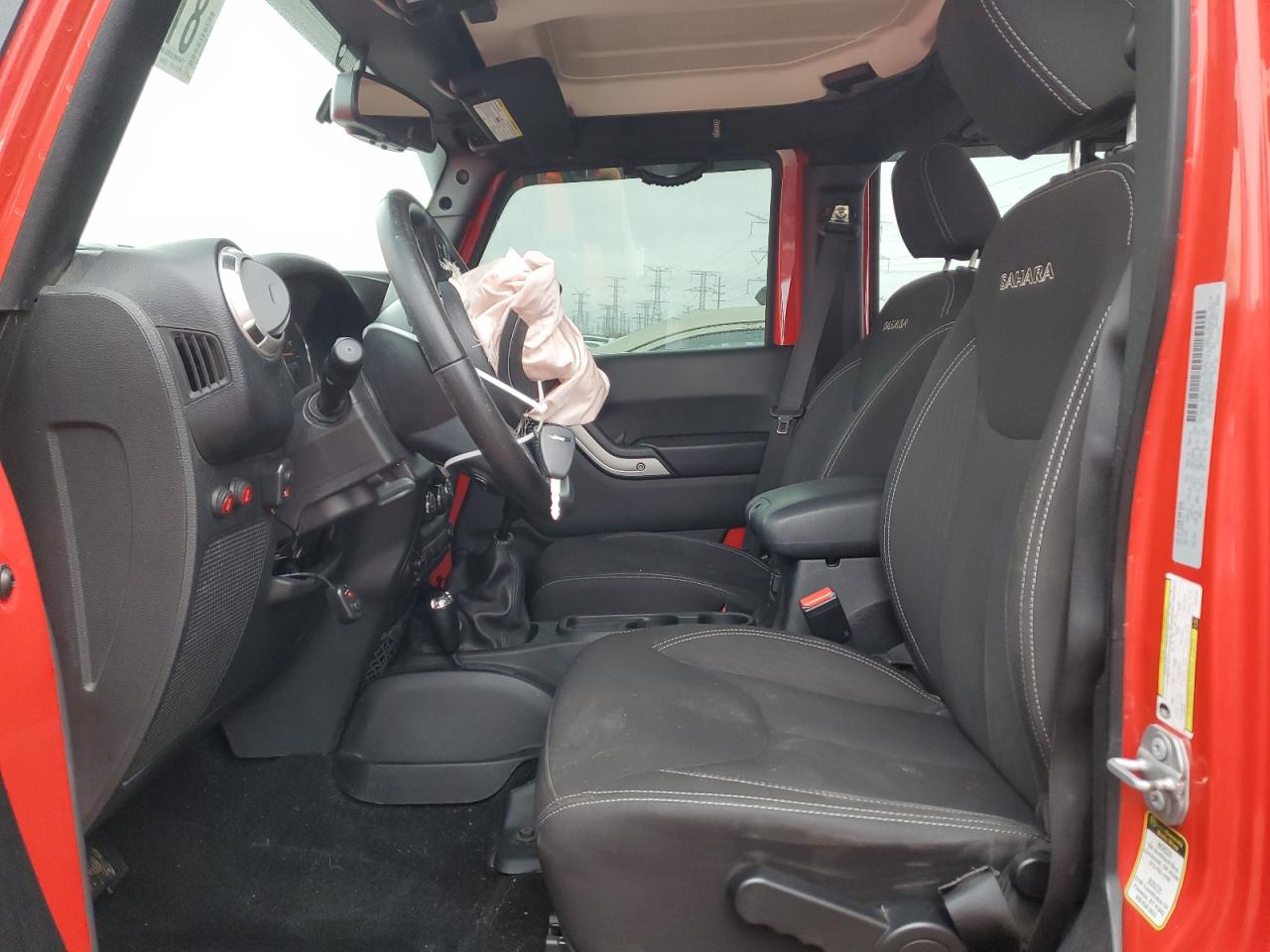 2017 Jeep Wrangler VIN 1C4BJWEG2HL667287 Copart auction photo, front end / rear end damage thumbnail 7