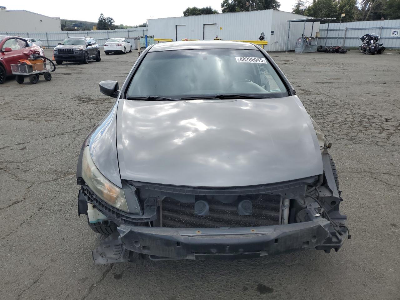 2012 Honda Accord VIN 1HGCS1B34CA002127 Copart auction photo, side / front end damage thumbnail 5