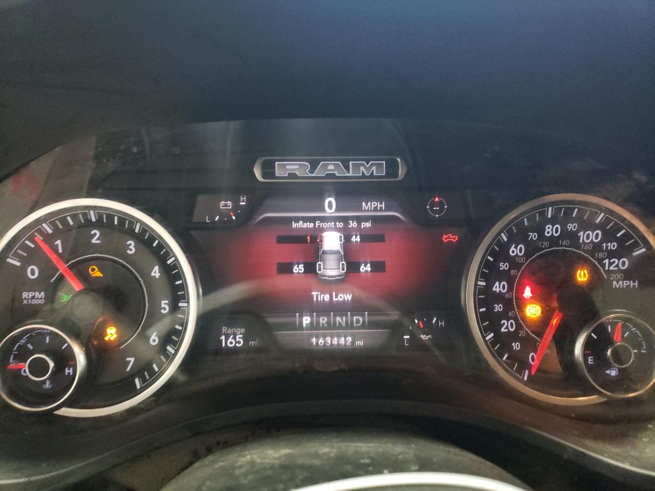 2020 RAM 1500 VIN 1C6SRFFT7LN141049 Copart auction photo, front end / hail damage thumbnail 9
