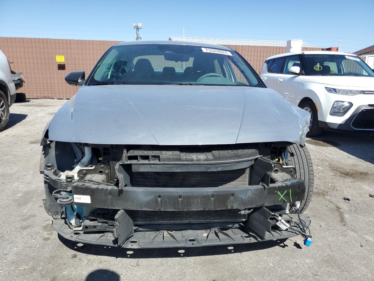 2021 Hyundai Elantra VIN 5NPLM4AGXMH011911 Copart auction photo, front end damage thumbnail 5