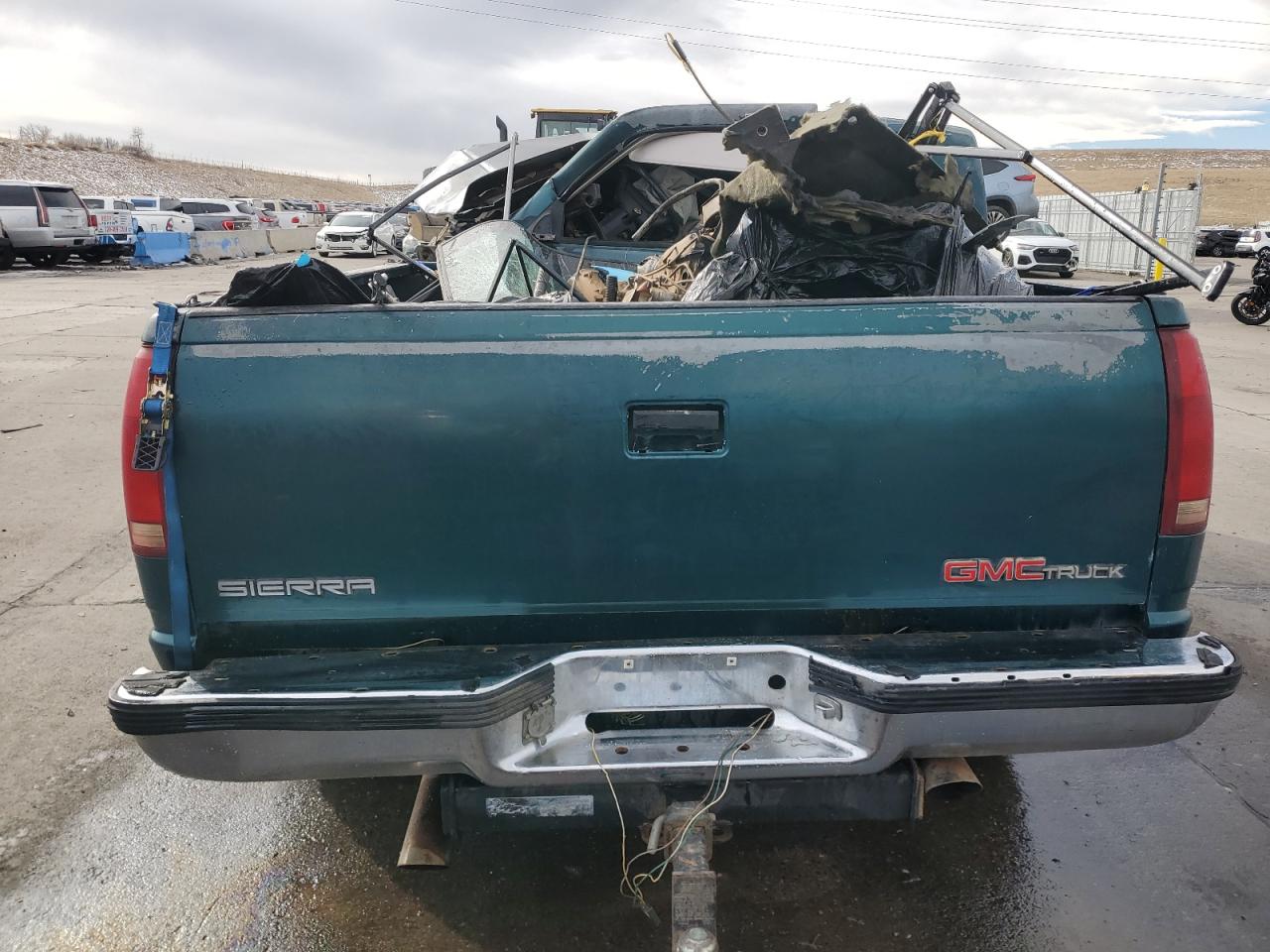 1995 GMC Sierra VIN 1GTEK19K6SE544745 Copart auction photo, all over damage thumbnail 6