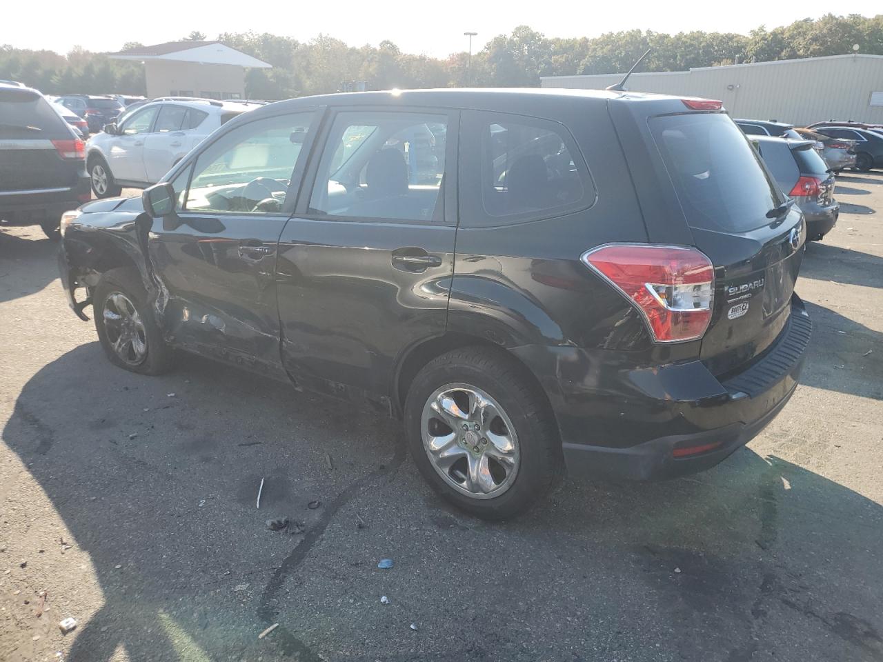 2015 Subaru Forester VIN JF2SJAAC3FH827846 Copart auction photo, front end / side damage thumbnail 2