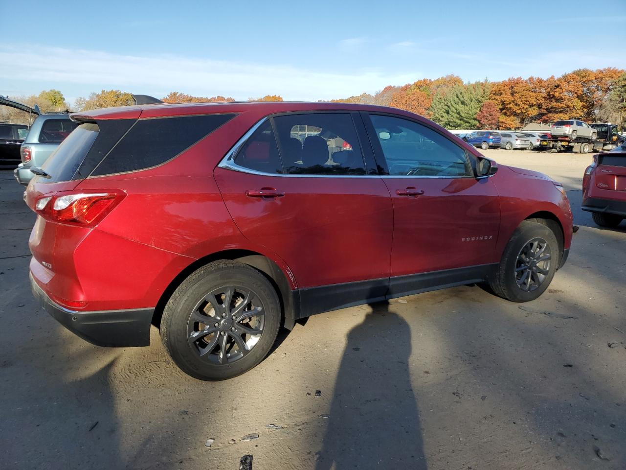 2019 Chevrolet Equinox VIN 2GNAXUEV2K6292344 Copart auction photo, side / front end damage thumbnail 3