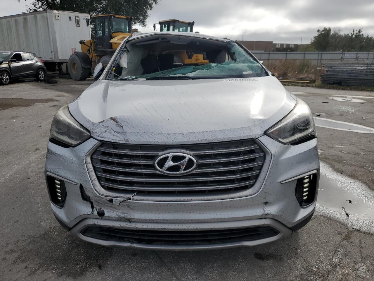 2017 Hyundai Santa Fe VIN KM8SM4HF1HU195619 Copart auction photo, all over damage thumbnail 5