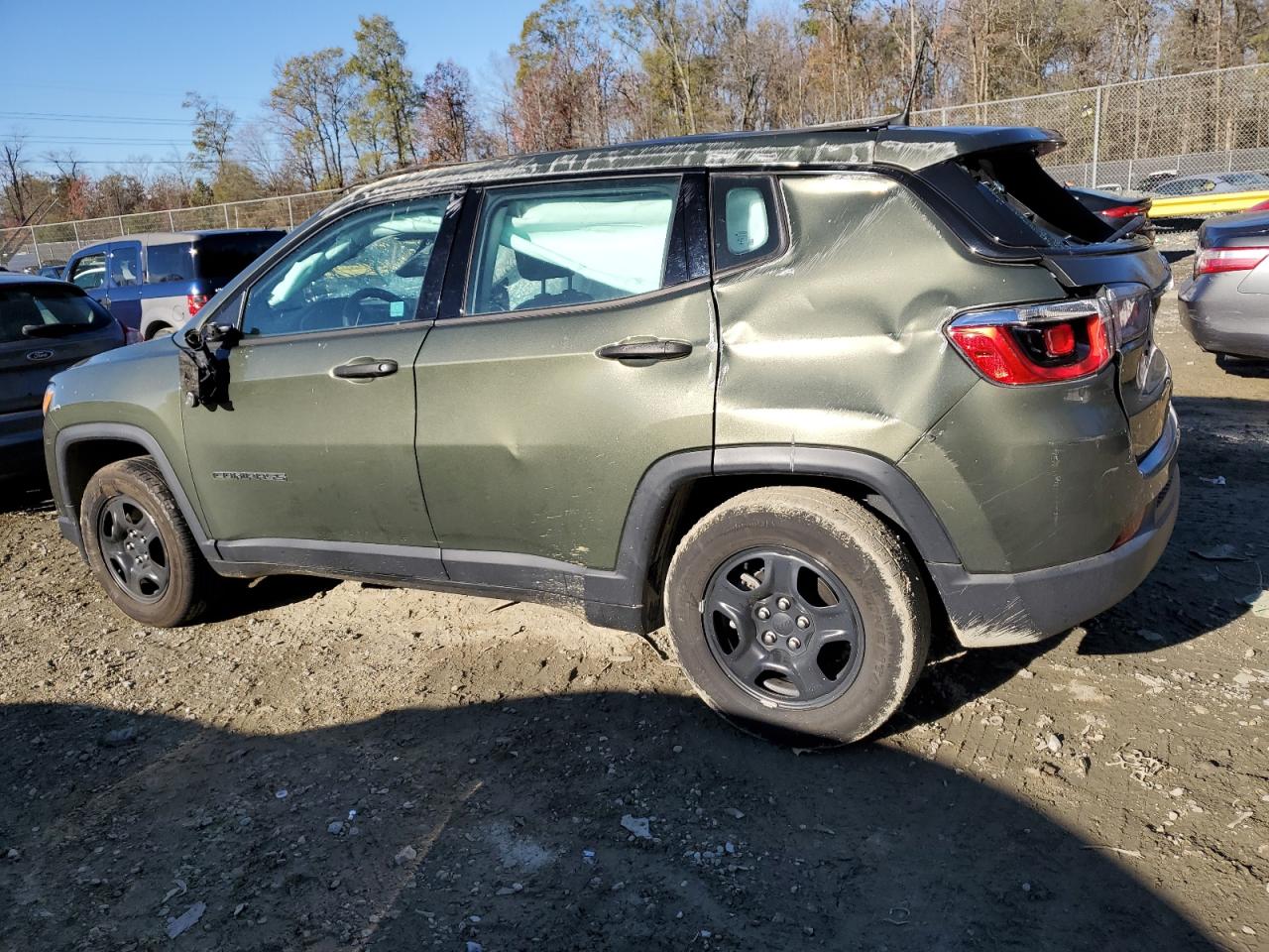 2019 Jeep Compass VIN 3C4NJCAB2KT782876 Copart auction photo, top/roof / side damage thumbnail 2