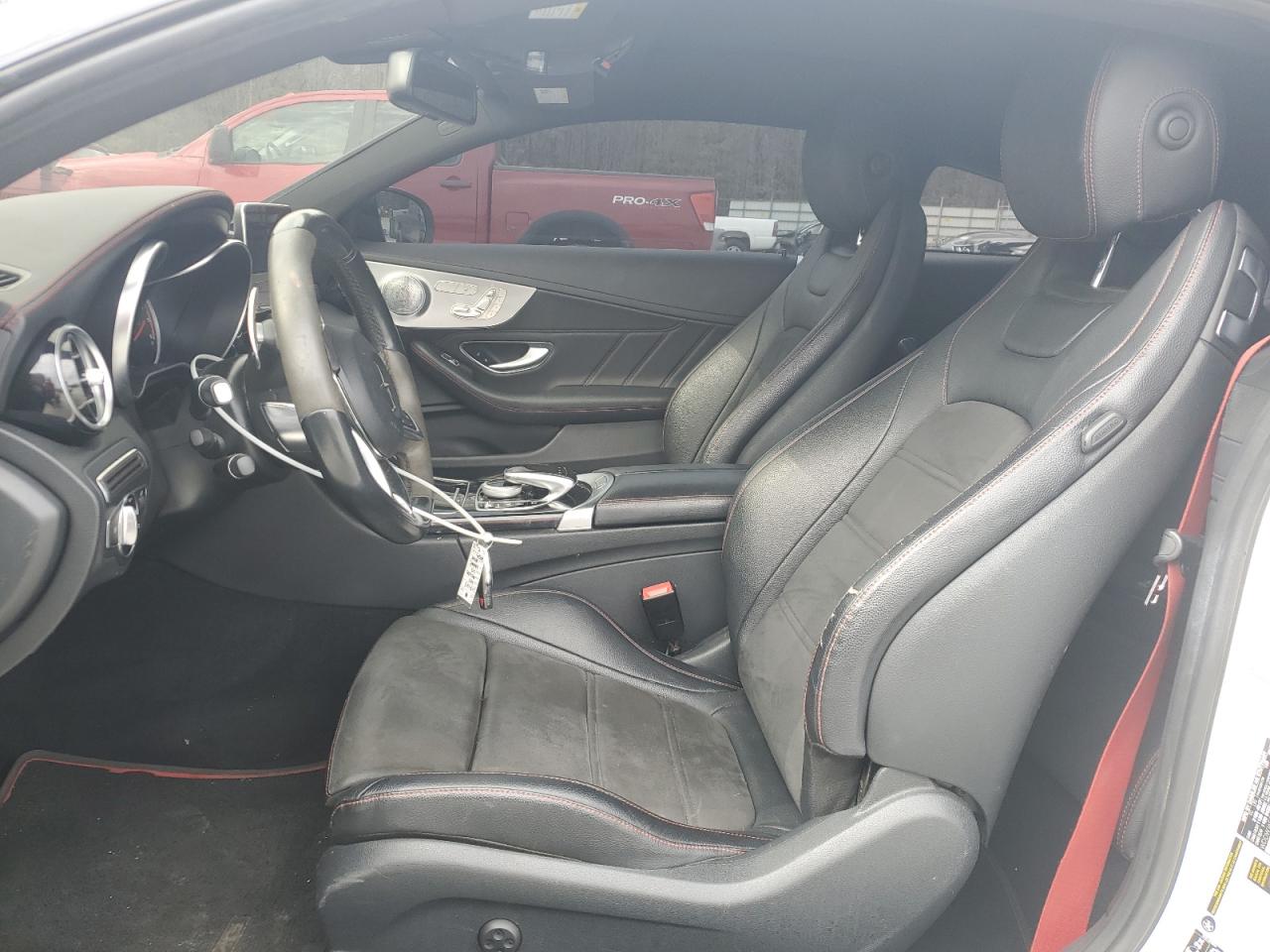 2017 Mercedes-Benz C-klasse VIN WDDWJ6EB5HF445093 Copart auction photo, front end / side damage thumbnail 7