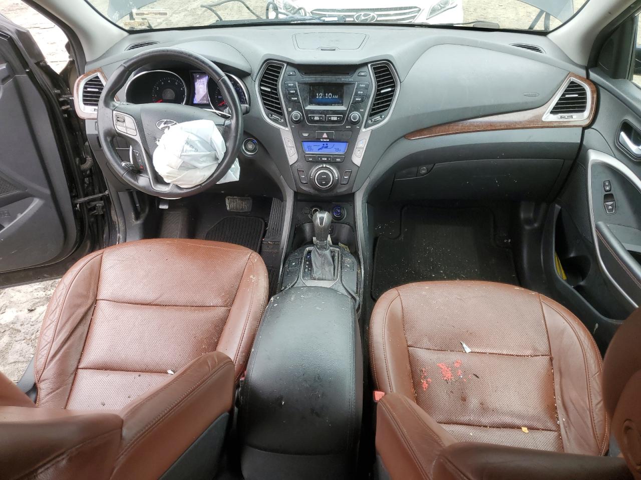 2015 Hyundai Santa Fe VIN KM8SN4HF3FU095077 Copart auction photo, front end damage thumbnail 8