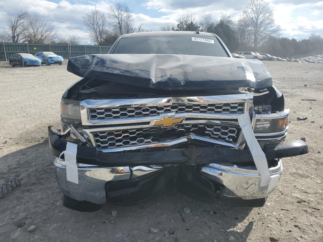 2014 Chevrolet Silverado VIN 3GCPCREH8EG424537 Copart auction photo, front end damage thumbnail 5