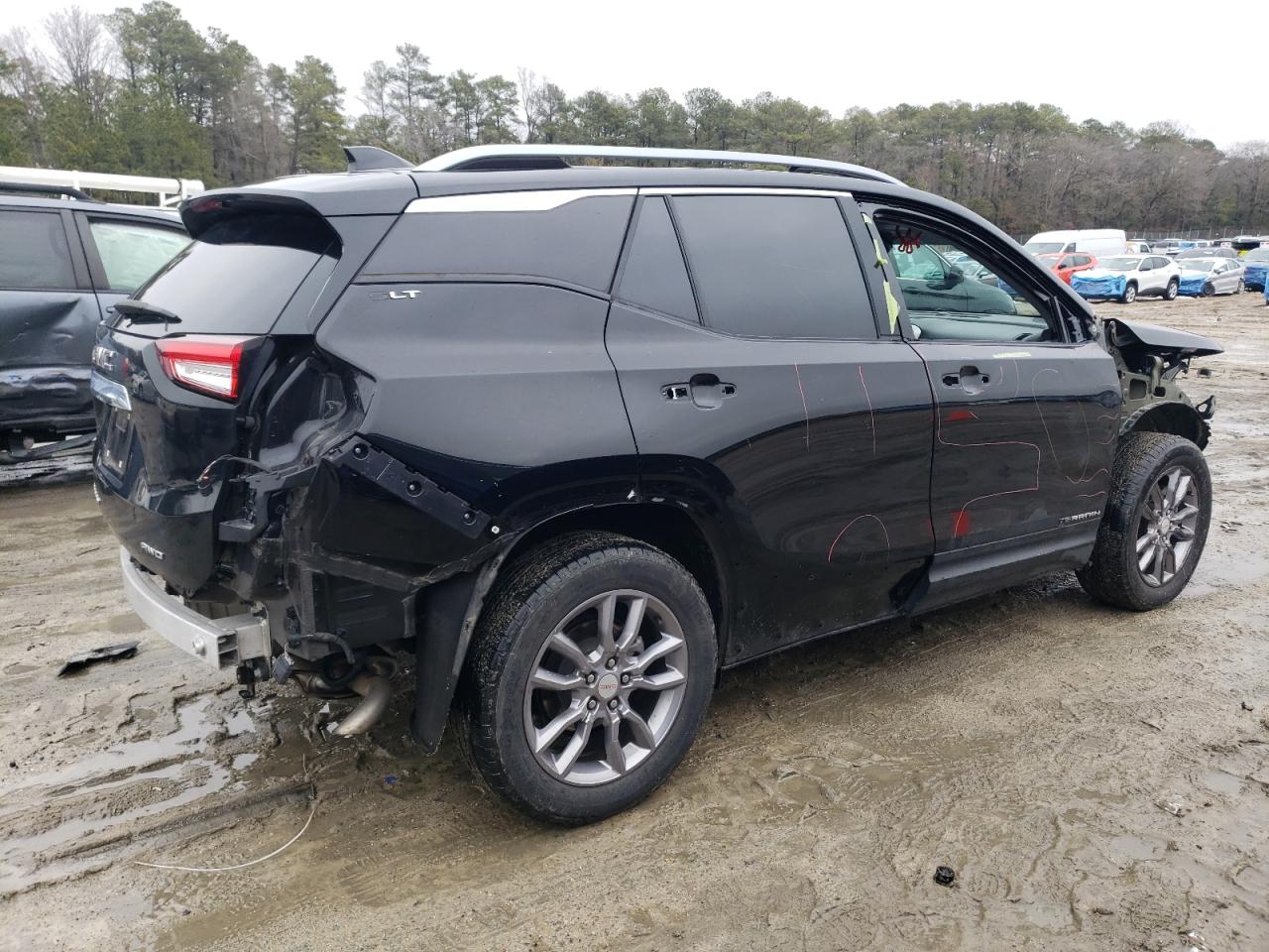 2022 GMC Terrain VIN 3GKALVEV5NL110537 Copart auction photo, all over damage thumbnail 3