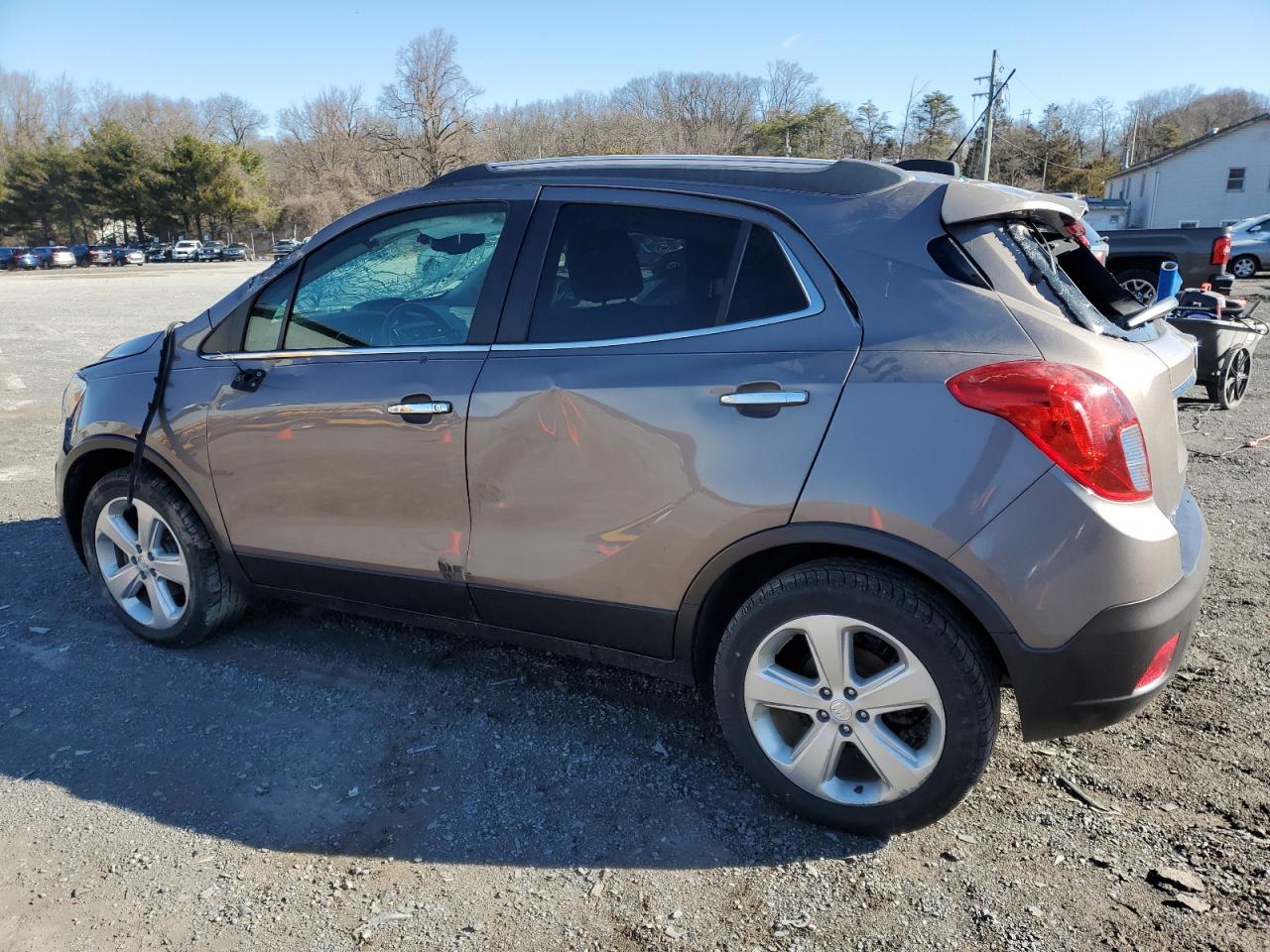 2015 Buick Encore VIN KL4CJFSB3FB156200 Copart auction photo, all over damage thumbnail 2