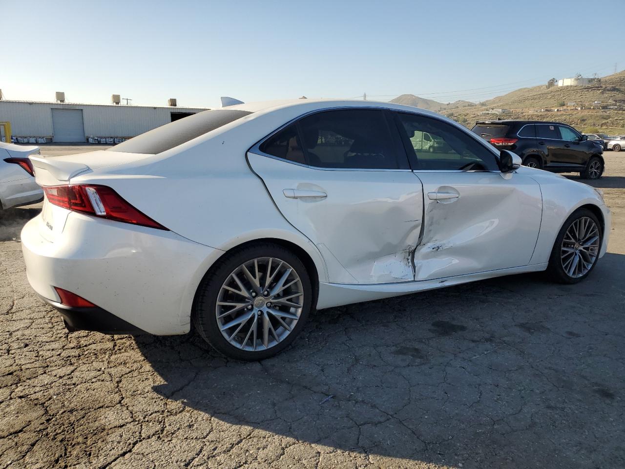 2015 Lexus IS VIN JTHBF1D25F5070600 Copart auction photo, side damage thumbnail 3