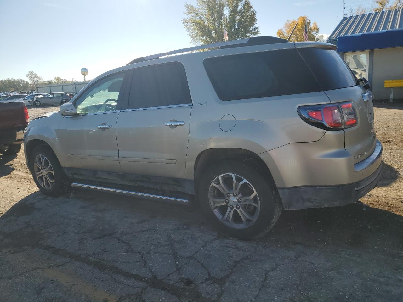 2013 GMC Acadia VIN 1GKKRRKD8DJ224947 Copart auction photo, front end / side damage thumbnail 2
