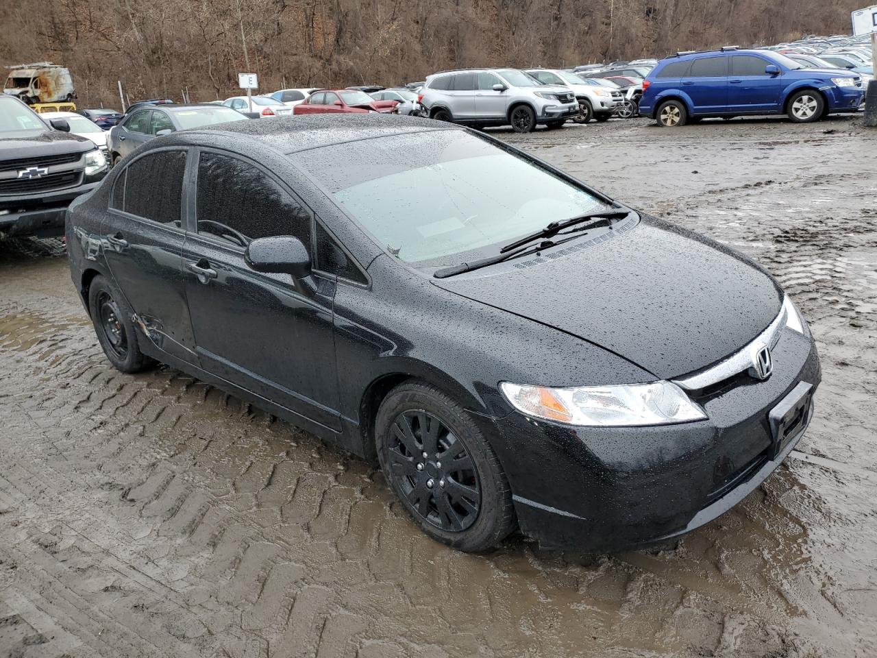 2008 Honda Civic VIN 2HGFA15578H321494 Copart auction photo, side / minor dent/scratches damage thumbnail 4