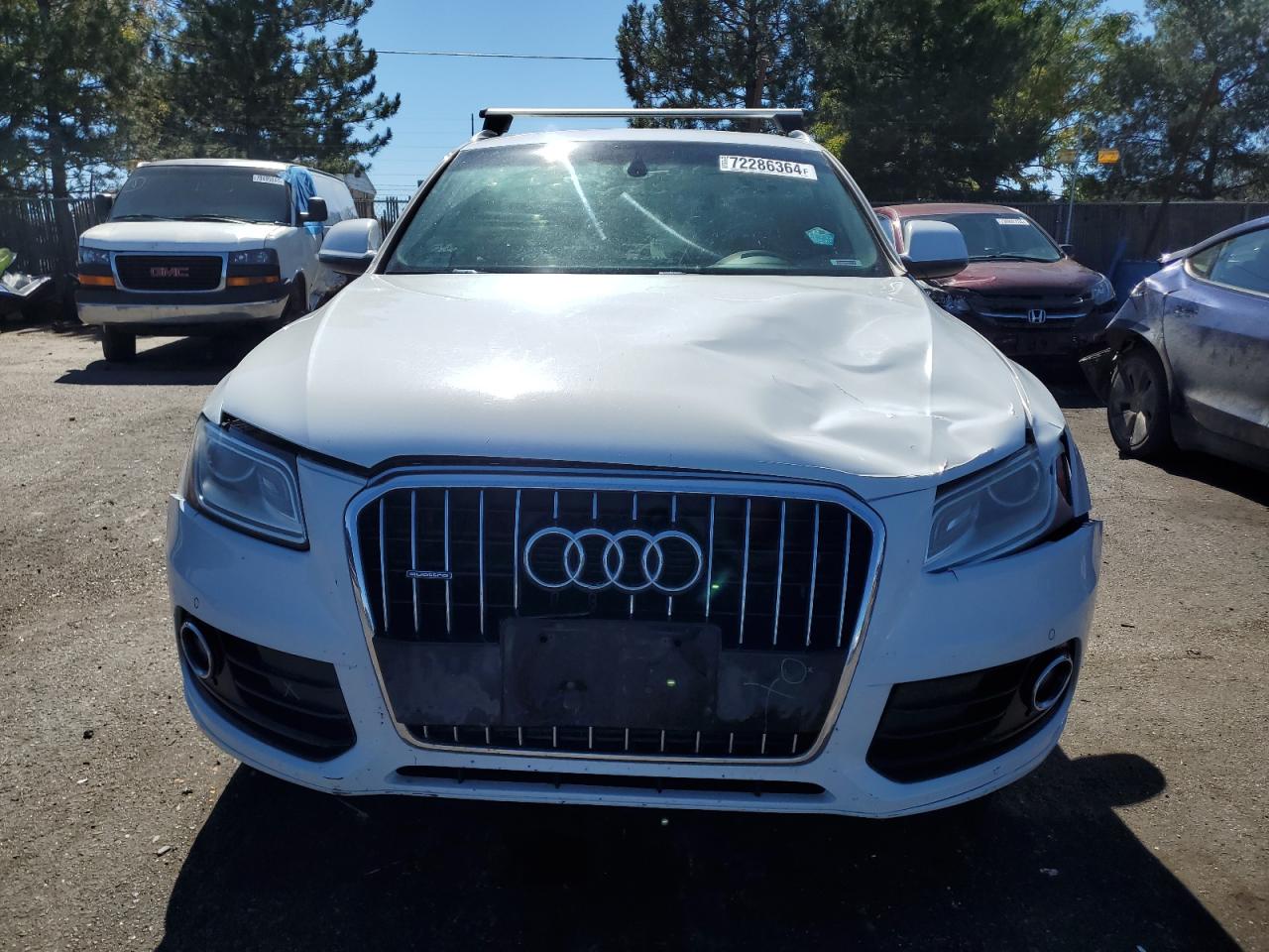 2013 Audi Q5 VIN WA1LFAFP4DA081570 Copart auction photo, front end damage thumbnail 5