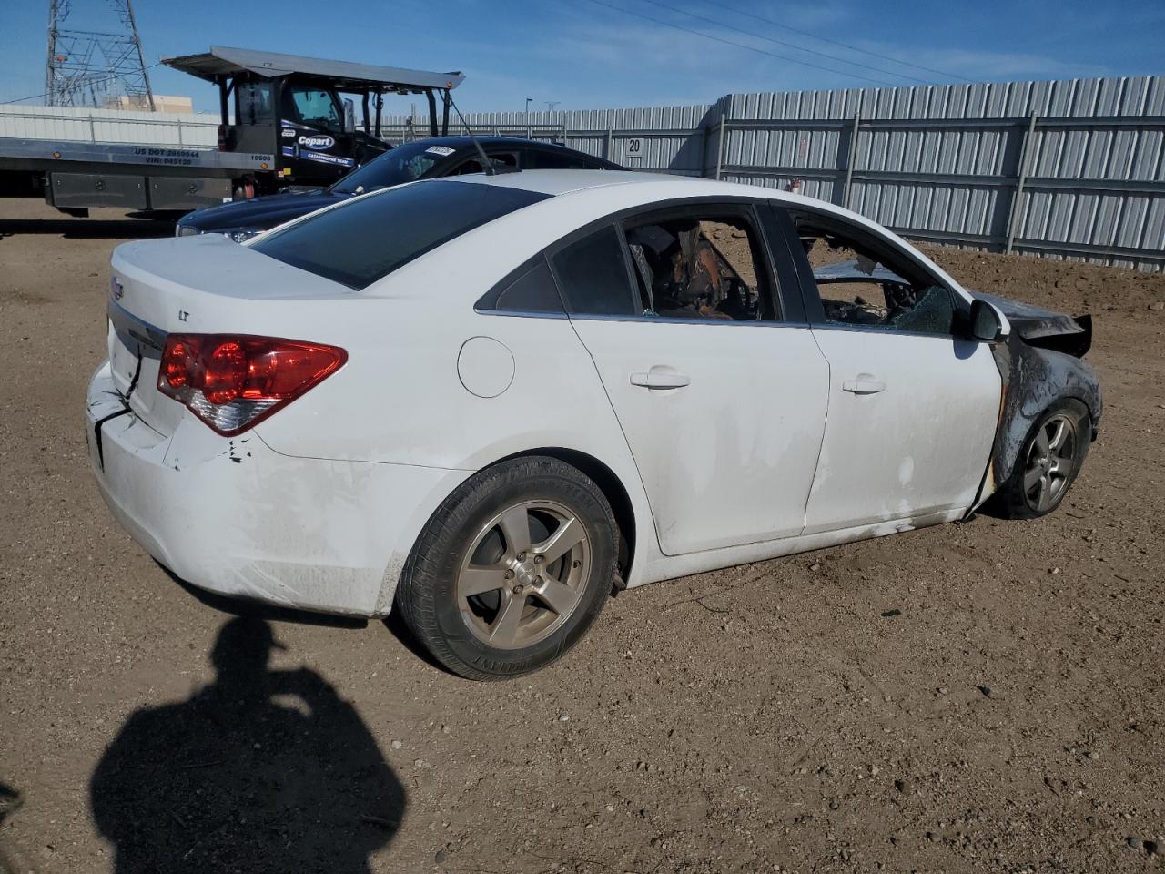2013 Chevrolet Cruze VIN 1G1PC5SB2D7206993 Copart auction photo, burn damage thumbnail 3
